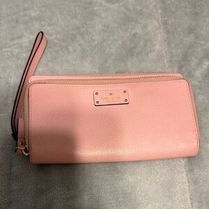 Kate Spade Blush Pink Wristlet Wallet